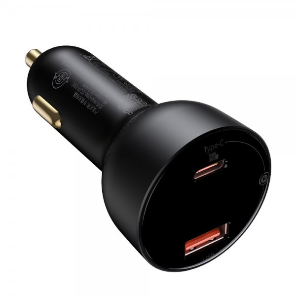 Baseus autolaturi Superme USB-C & USB-A 100W Musta