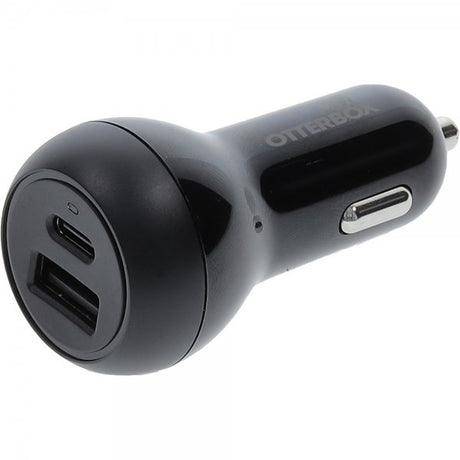 Otterbox Autolaturi USB-C 20W & USB-A 12W Musta