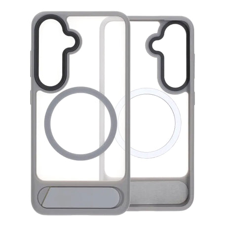 Samsung Galaxy S25 Kuori jalustalla MagSafe Harmaa