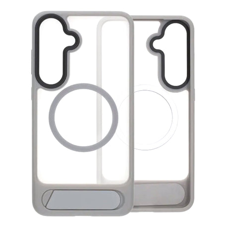 Samsung Galaxy S25 Plus Kuori jalustalla MagSafe Harmaa