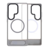 Samsung Galaxy S25 Ultra Kuori jalustalla MagSafe Harmaa