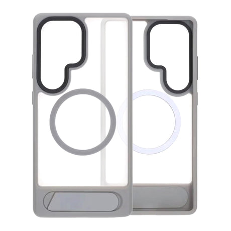 Samsung Galaxy S25 Ultra Kuori jalustalla MagSafe Harmaa