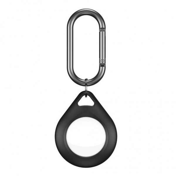 KeyBudz AirTag -suojakotelo Secure Dock 2 kpl, musta