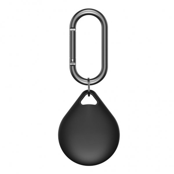 KeyBudz AirTag -suojakuori Secure Dock 4 kpl, musta