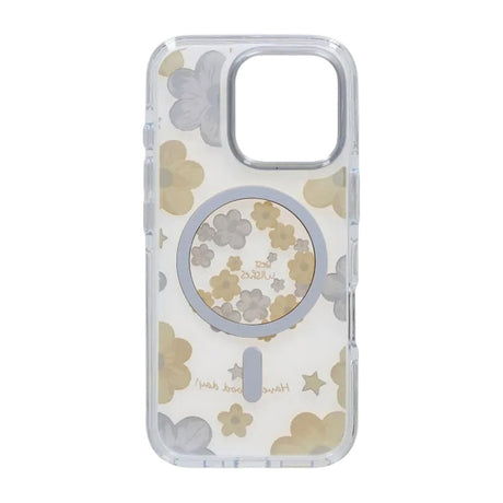iPhone 16 Pro Max Kuori kukkakuvio MagSafe Keltainen