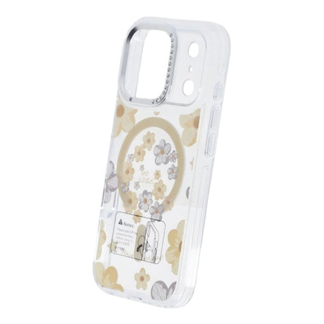 iPhone 17 Pro Kuori kukkakuvio MagSafe Keltainen