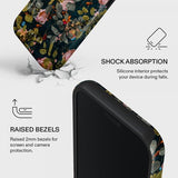 Burga iPhone 17 Pro Tough MagSafe -suojakuori, Bloomy Garden