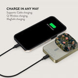 Burga Powerbank MagSafe 5000 mAh Bloomy Garden Kulta