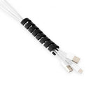 Bluelounge CableCoil 4 kpl:n pakkaus – musta