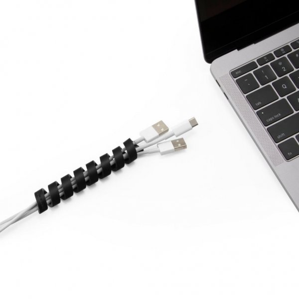 Bluelounge CableCoil 4 kpl:n pakkaus – musta