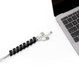 Bluelounge CableCoil 4 kpl:n pakkaus – musta