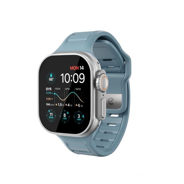 KeyBudz Apple Watch 44/45/46mm/Apple Watch Ultra -ranneke Journey Tidal Blue