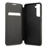BMW Samsung Galaxy S21 FE -suojakuori Triangle Pattern & Tricolor Stripe, musta