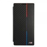 BMW Samsung Galaxy S22 Ultra Kotelo Triangle Pattern & Tricolor Stripe Musta