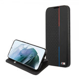 BMW Samsung Galaxy S22 Plus -suojakuori, Triangle Pattern & Tricolor Stripe, musta