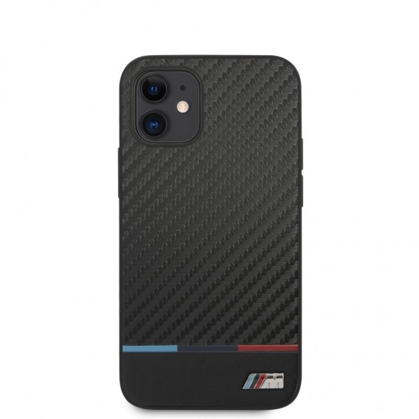 BMW iPhone 12 Mini Kuori Tricolore Musta