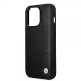 BMW iPhone 14 Pro Max Suojakuori Big Logo Stripe Musta