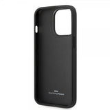 BMW iPhone 14 Pro Max Suojakuori Big Logo Stripe Musta