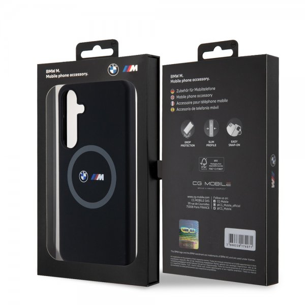 BMW Samsung Galaxy S24 Plus Kuori Painetut Logot MagSafe Musta