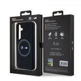 BMW Samsung Galaxy S24 Kuori painetuilla logoilla MagSafe Musta