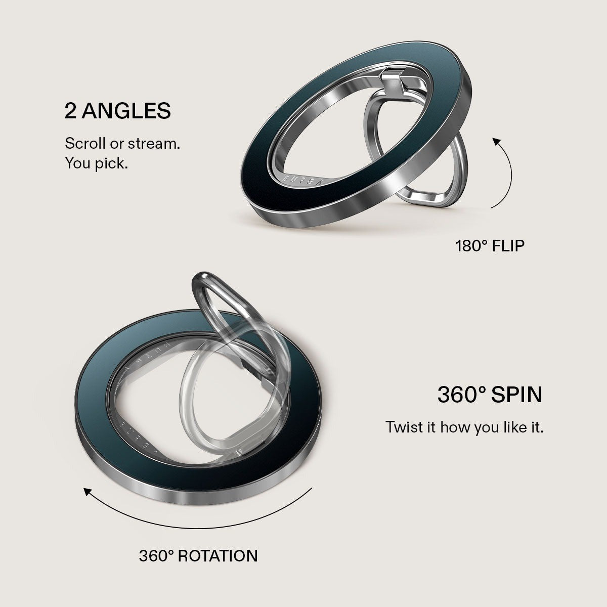 Burga Pidike Mobilring MagSafe Black Hole Hopea