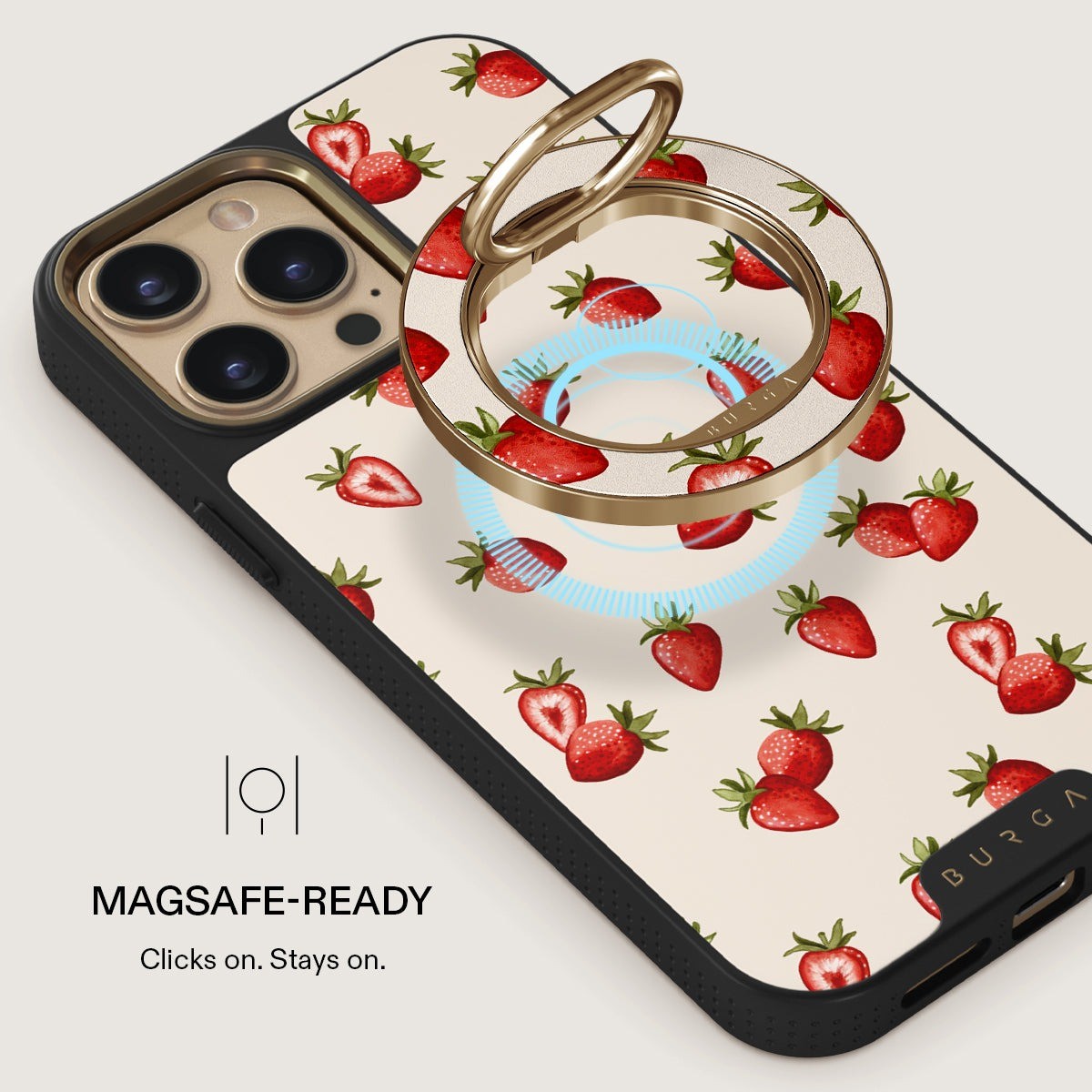 Burga Pidike Mobilring MagSafe Freshly Picked Kulta
