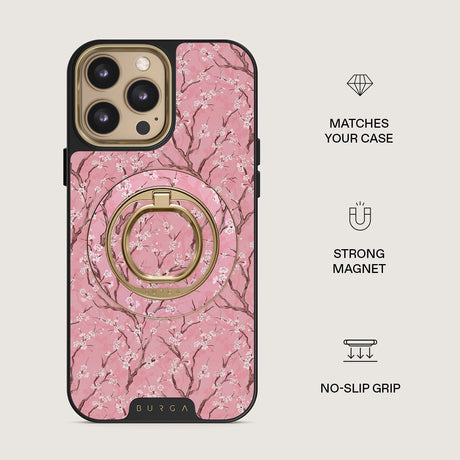 Burga Pidike Mobilring MagSafe Sakura Kulta