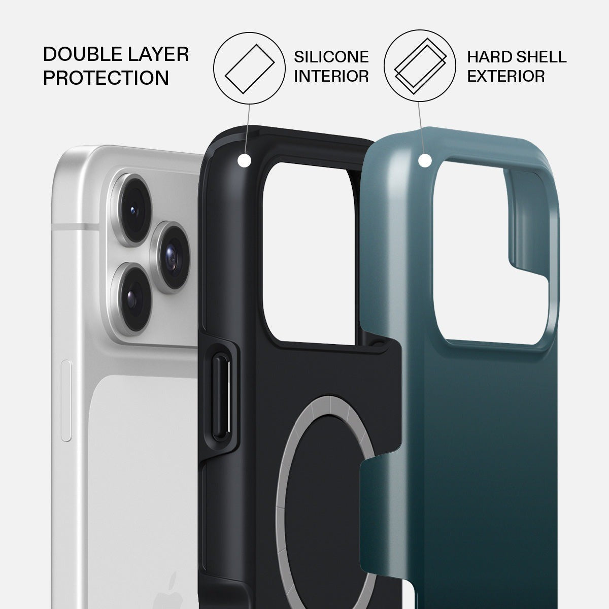 Burga iPhone 17 Pro Max Kuori Tough MagSafe Black Hole