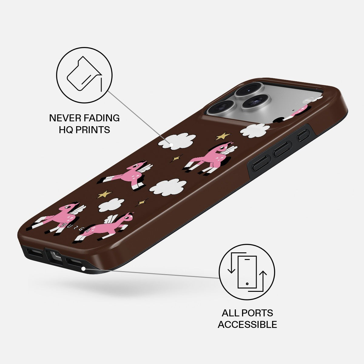 Burga iPhone 18 Pro Max Kuori Tough MagSafe Cloud Hopping