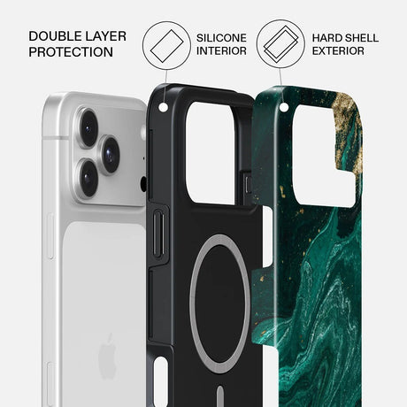 Burga iPhone 18 Pro Max Kuori Tough MagSafe Emerald Pool