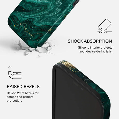 Burga iPhone 18 Pro Max Kuori Tough MagSafe Emerald Pool