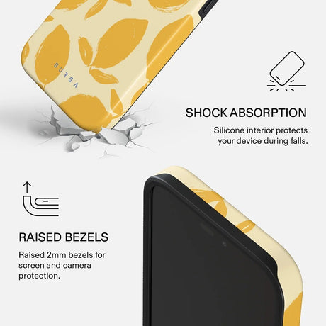 Burga iPhone 18 Pro Max Kuori Tough MagSafe Lemon Tart
