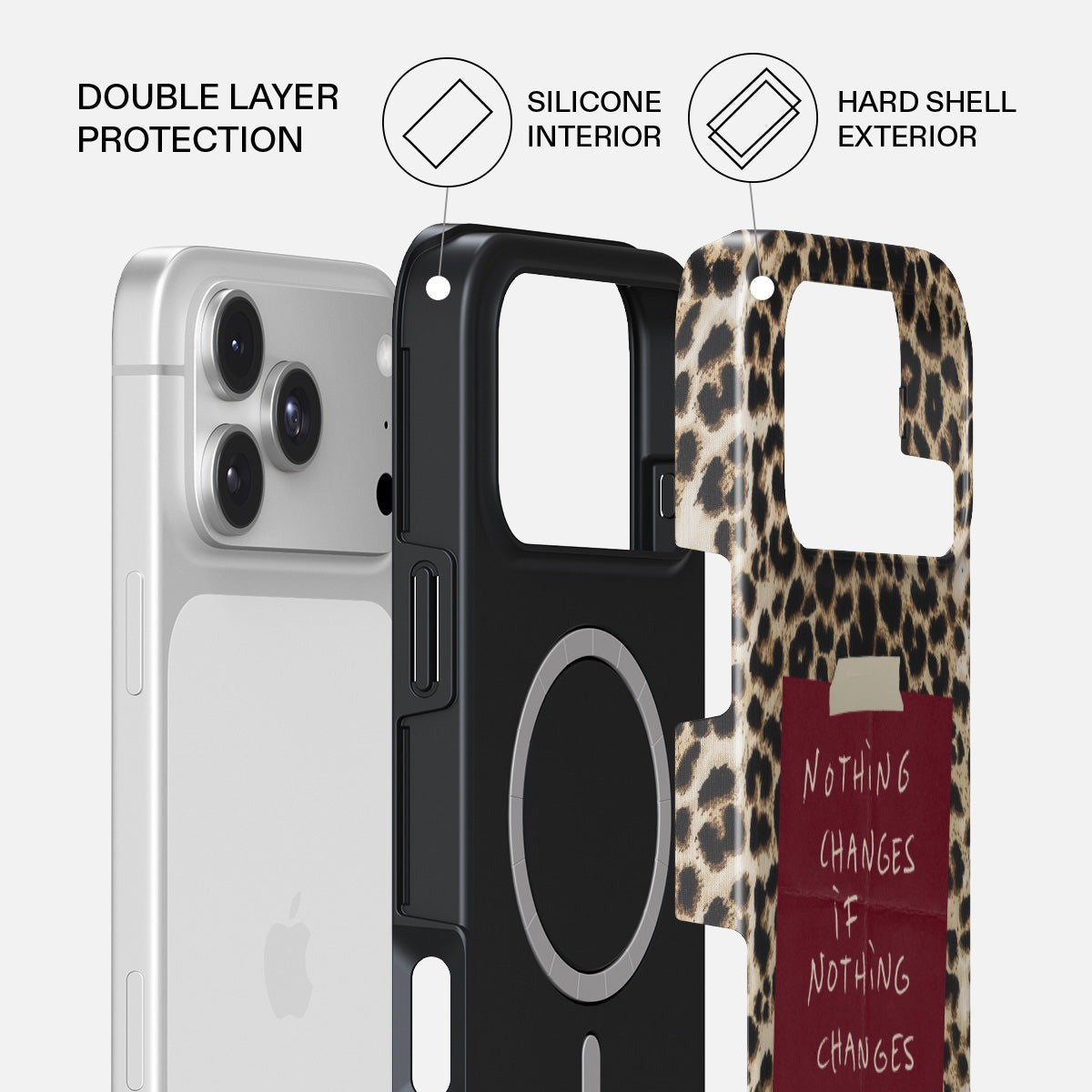 Burga iPhone 18 Pro Max Kuori Tough MagSafe Nothing Changes