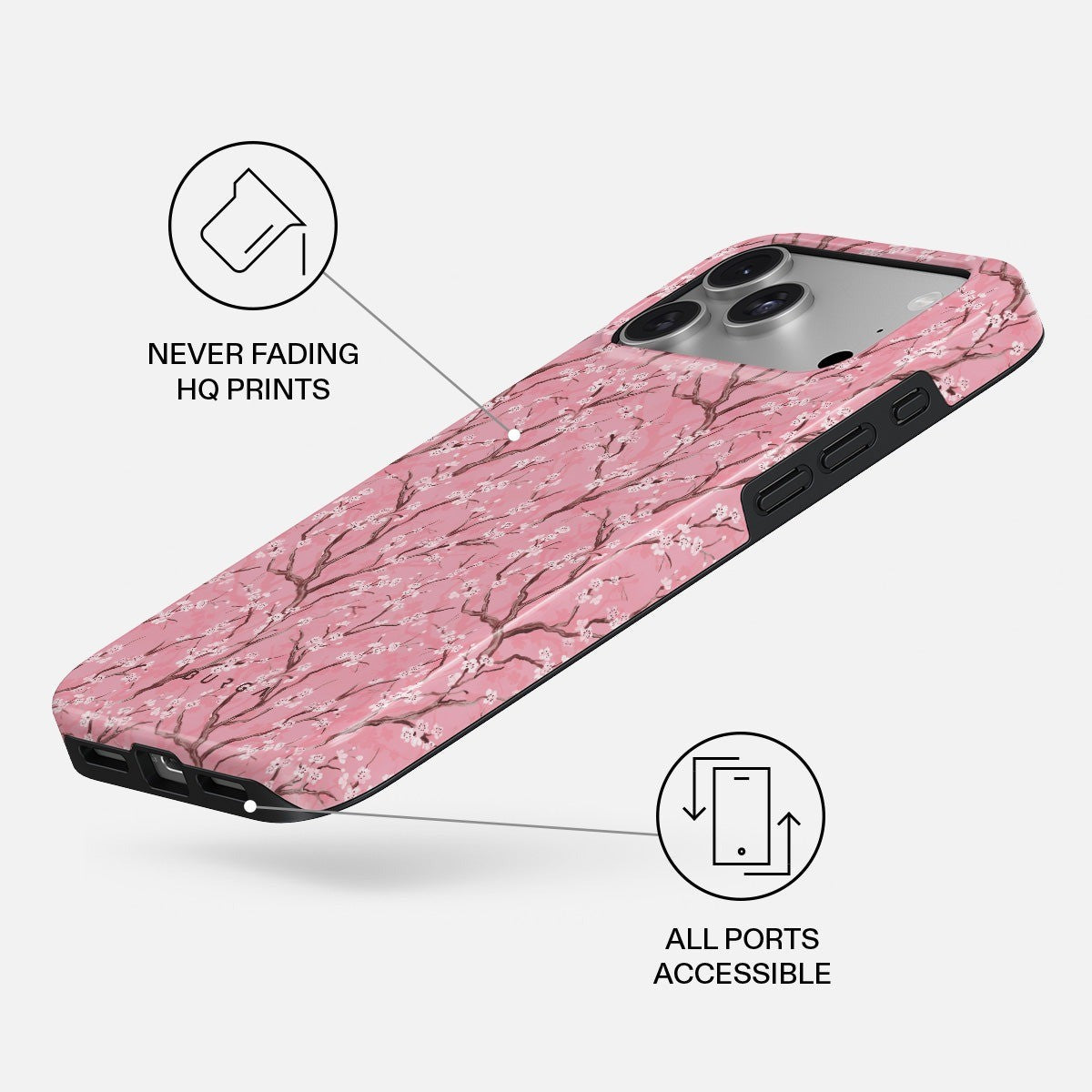 Burga iPhone 18 Pro Max Kuori Tough MagSafe Sakura