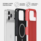 Burga iPhone 18 Pro Kuori Tough MagSafe Pomegranate