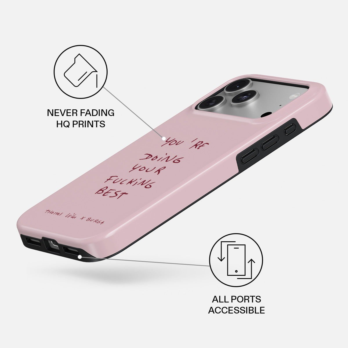 Burga iPhone 18 Pro Kuori Tough MagSafe Your Best