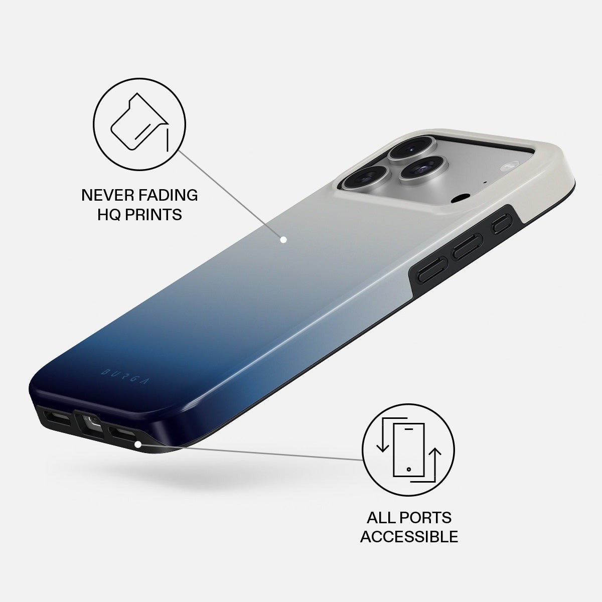 Burga iPhone 18 Pro Kuori Tough MagSafe Zero Gravity
