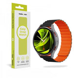 Mobile Origin Samsung Galaxy Watch 20mm Ranneke Easy Strap Musta Oranssi
