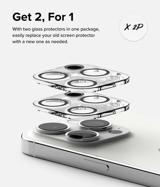 Ringke iPhone 15 Pro Max Kameran suojalasi 2-pack
