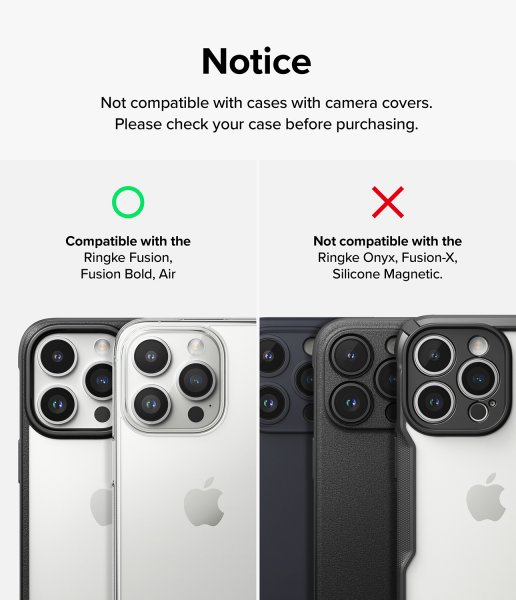 Ringke iPhone 15 Pro Max Kameran suojalasi 2-pack