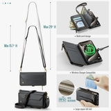CaseMe iPhone 15 Pro Kotelo C36 Series Musta