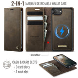 CaseMe iPhone 16e/iPhone 17e Kotelo C49 Series Ruskea