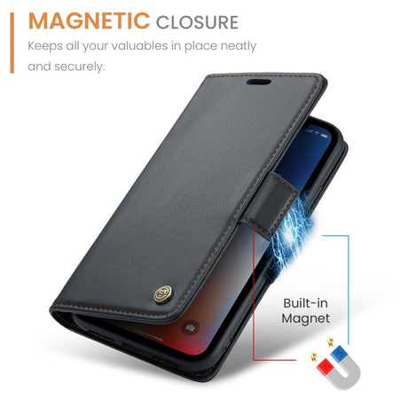 CaseMe iPhone Xs Max Kotelo 023 Series Musta