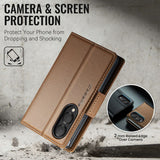 CaseMe Samsung Galaxy Z Fold 8 Kotelo 023 Series Ruskea