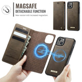 CaseMe iPhone 13 Kotelo C49 Series Ruskea