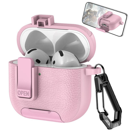 AirPods 4/5 Kuori Telinetoiminto Vaaleanpunainen