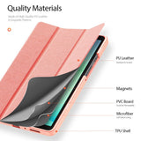 Dux Ducis Samsung Galaxy Tab A9/Galaxy Tab A11 Kotelo DOMO Series Vaaleanpunainen