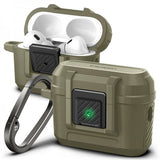 Spigen AirPods Pro 2 -kuori Lock Fit Vintage Khaki