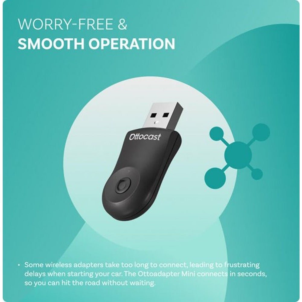 Ottocast Mini Langaton Apple CarPlay/Android Auto -sovitin
