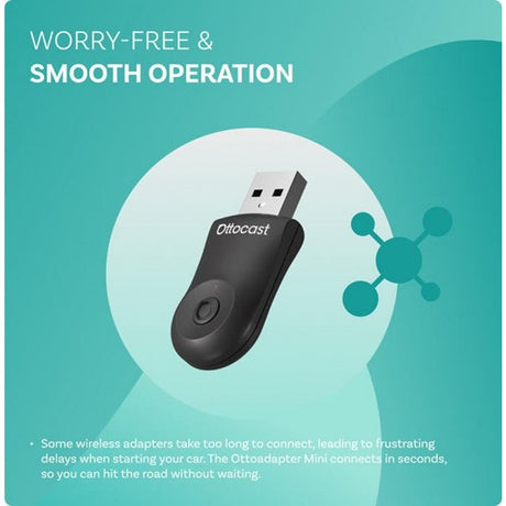 Ottocast Mini Langaton Apple CarPlay/Android Auto -sovitin